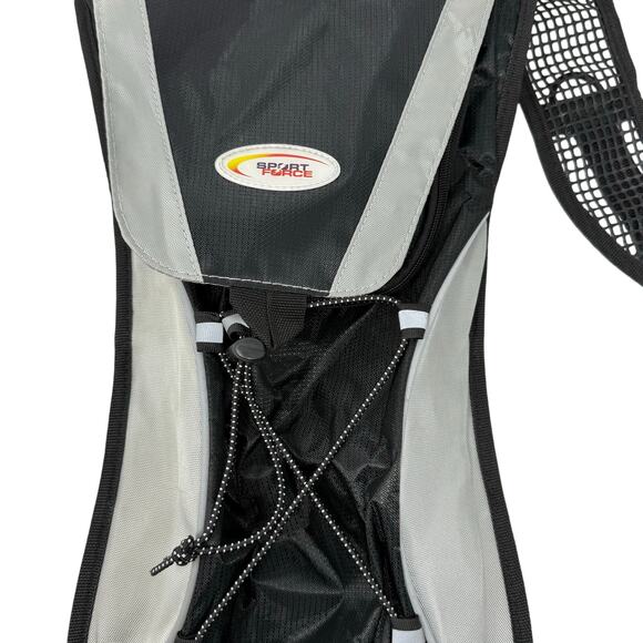 Sport Force Hydration Hiking Backpack Black Silver Lightweight Trail Pack - Picture 5 of 5